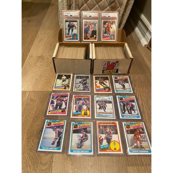 1984-85 O-Pee-Chee Hockey Complete Set WITH PSA GRADED Yzerman, Wayne Gretzky NM - Picture 5 of 11